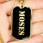 Moses v2 - 18k Gold Finished Luxury Dog Tag Necklace