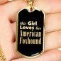 American Foxhound v2 - 18k Gold Finished Luxury Dog Tag Necklace