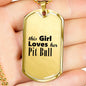 Pit Bull - 18k Gold Finished Luxury Dog Tag Necklace