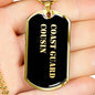 Coast Guard Cousin v2 - 18k Gold Finished Luxury Dog Tag Necklace