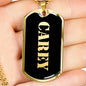 Carey v2 - 18k Gold Finished Luxury Dog Tag Necklace