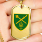 Operational Command North (Ukraine) - 18k Gold Finished Luxury Dog Tag Necklace