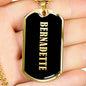 Bernadette v02 - 18k Gold Finished Luxury Dog Tag Necklace