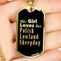 Polish Lowland Sheepdog v2 - 18k Gold Finished Luxury Dog Tag Necklace