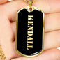 Kendall v2 - 18k Gold Finished Luxury Dog Tag Necklace