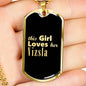 Vizsla v2 - 18k Gold Finished Luxury Dog Tag Necklace