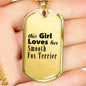 Smooth Fox Terrier - 18k Gold Finished Luxury Dog Tag Necklace