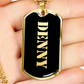 Denny v2 - 18k Gold Finished Luxury Dog Tag Necklace