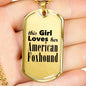 American Foxhound - 18k Gold Finished Luxury Dog Tag Necklace