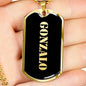 Gonzalo v2 - 18k Gold Finished Luxury Dog Tag Necklace