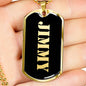 Jimmy v2 - 18k Gold Finished Luxury Dog Tag Necklace