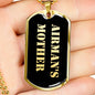 Airman's Mother v2 - 18k Gold Finished Luxury Dog Tag Necklace