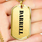 Darrell - 18k Gold Finished Luxury Dog Tag Necklace