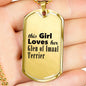 Glen of Imaal Terrier - 18k Gold Finished Luxury Dog Tag Necklace
