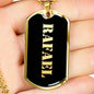 Rafael v2 - 18k Gold Finished Luxury Dog Tag Necklace