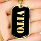 Vito v2 - 18k Gold Finished Luxury Dog Tag Necklace
