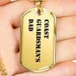 Coast Guardsman's Dad - 18k Gold Finished Luxury Dog Tag Necklace