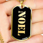 Noel v2 - 18k Gold Finished Luxury Dog Tag Necklace