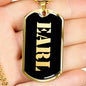 Earl v2 - 18k Gold Finished Luxury Dog Tag Necklace