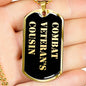 Combat Veteran's Cousin v2 - 18k Gold Finished Luxury Dog Tag Necklace