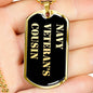 Navy Veteran's Cousin v2 - 18k Gold Finished Luxury Dog Tag Necklace