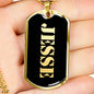 Jesse v2 - 18k Gold Finished Luxury Dog Tag Necklace