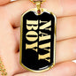 Navy Boy v2 - 18k Gold Finished Luxury Dog Tag Necklace