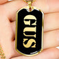 Gus v2 - 18k Gold Finished Luxury Dog Tag Necklace