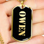Owen v2 - 18k Gold Finished Luxury Dog Tag Necklace
