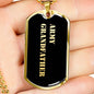 Army Grandfather v2 - 18k Gold Finished Luxury Dog Tag Necklace