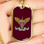 Ukrainian Air Assault Forces - 18k Gold Finished Luxury Dog Tag Necklace