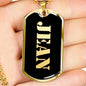 Jean v2 - 18k Gold Finished Luxury Dog Tag Necklace