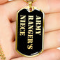 Army Ranger's Niece v2 - 18k Gold Finished Luxury Dog Tag Necklace