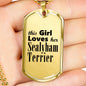 Sealyham Terrier - 18k Gold Finished Luxury Dog Tag Necklace