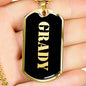Grady v2 - 18k Gold Finished Luxury Dog Tag Necklace
