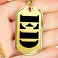 Ed - 18k Gold Finished Luxury Dog Tag Necklace