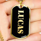 Lucas v2 - 18k Gold Finished Luxury Dog Tag Necklace