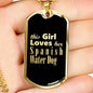 Spanish Water Dog v2 - 18k Gold Finished Luxury Dog Tag Necklace