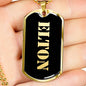 Elton v2 - 18k Gold Finished Luxury Dog Tag Necklace