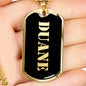 Duane v2 - 18k Gold Finished Luxury Dog Tag Necklace