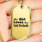 Saint Berdoodle - 18k Gold Finished Luxury Dog Tag Necklace