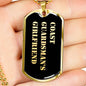 Coast Guardsman's Girlfriend v2 - 18k Gold Finished Luxury Dog Tag Necklace