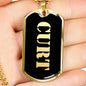 Curt v2 - 18k Gold Finished Luxury Dog Tag Necklace
