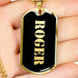 Roger v2 - 18k Gold Finished Luxury Dog Tag Necklace