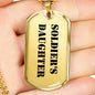 Soldier's Daughter - 18k Gold Finished Luxury Dog Tag Necklace