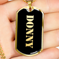 Donny v2 - 18k Gold Finished Luxury Dog Tag Necklace