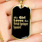 Welsh Springer Spaniel v2 - 18k Gold Finished Luxury Dog Tag Necklace