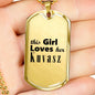 Kuvasz - 18k Gold Finished Luxury Dog Tag Necklace
