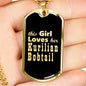 Kurilian Bobtail v2 - 18k Gold Finished Luxury Dog Tag Necklace