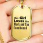 Black and Tan Coonhound - 18k Gold Finished Luxury Dog Tag Necklace